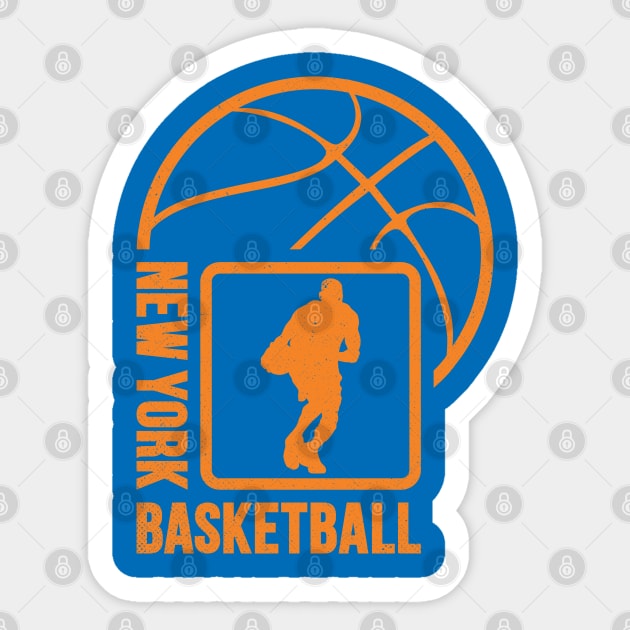 New York Basketball 04 Sticker by yasminkul